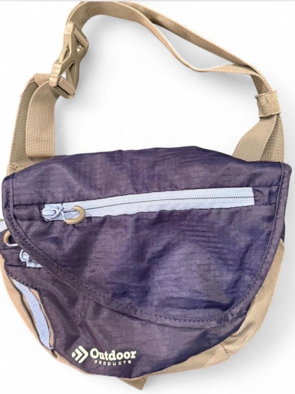 OUTDOOR Products blue & gray waist bag. Like new condition, tons of storage